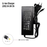 Nabíjačka 54.6V/2A Li-ion pre 13S 48V batériu (DC 5.5x2.1mm)