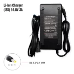 Nabíjačka 54.6V/3A Li-ion pre 13S 48V batériu (DC 5.5x2.1mm)