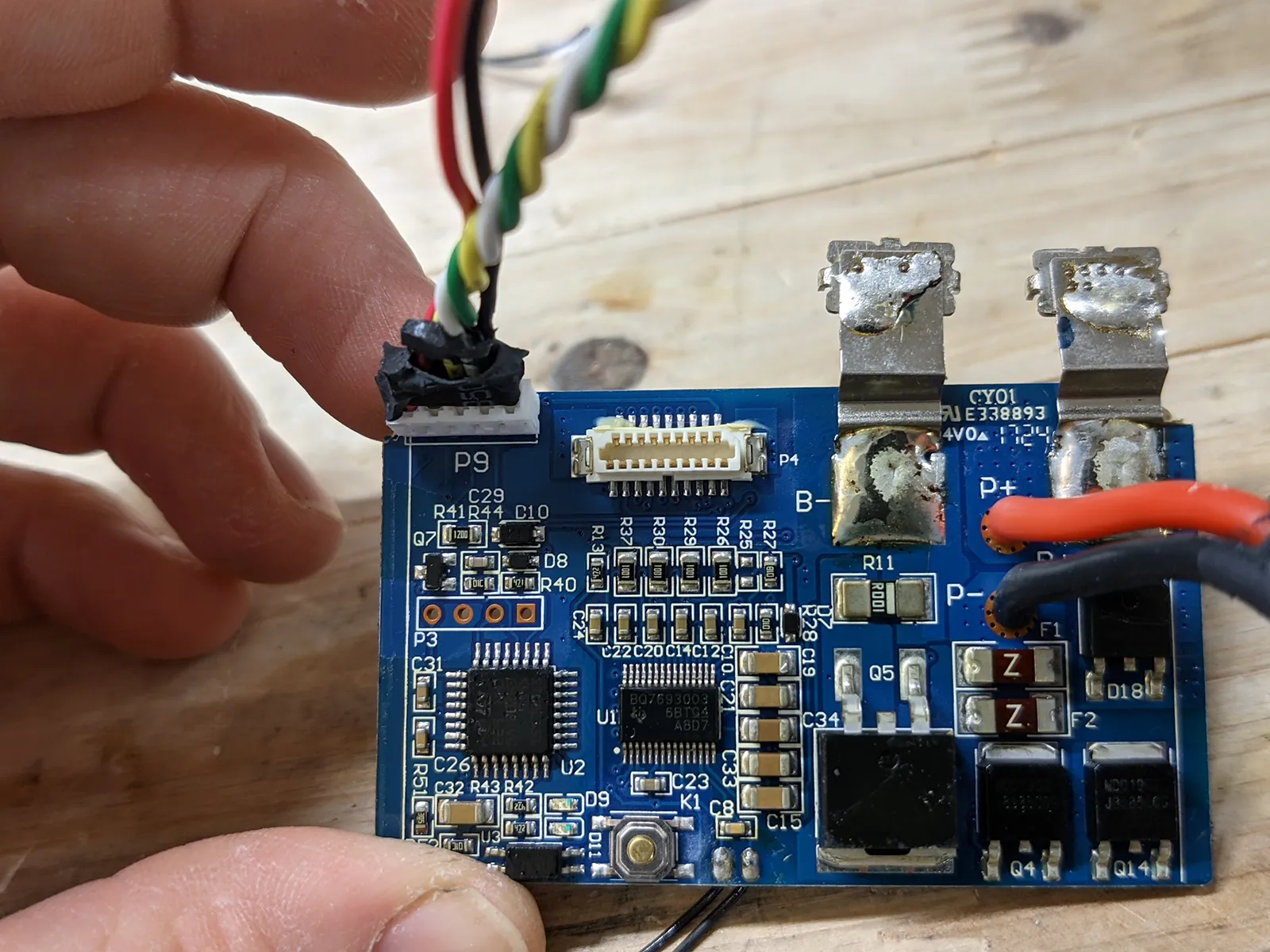 xiaomi scooter m365 diagnostika a obrava BMS elektroniky